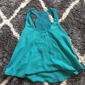Mine blue tank top